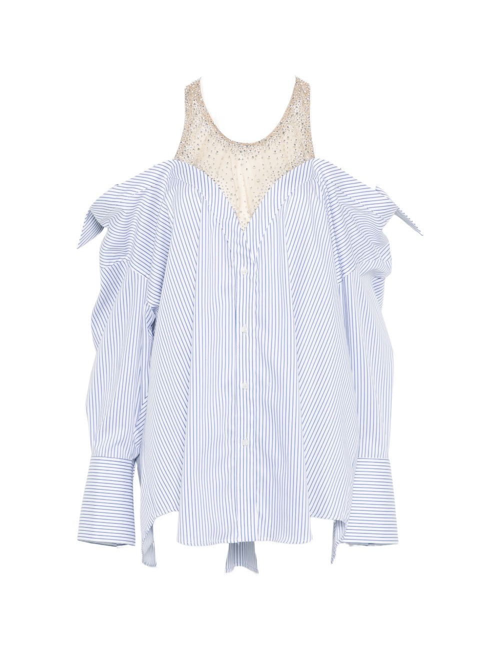 Miniabito a maniche lunghe con cristalli in celeste Giuseppe di morabito - donna 
