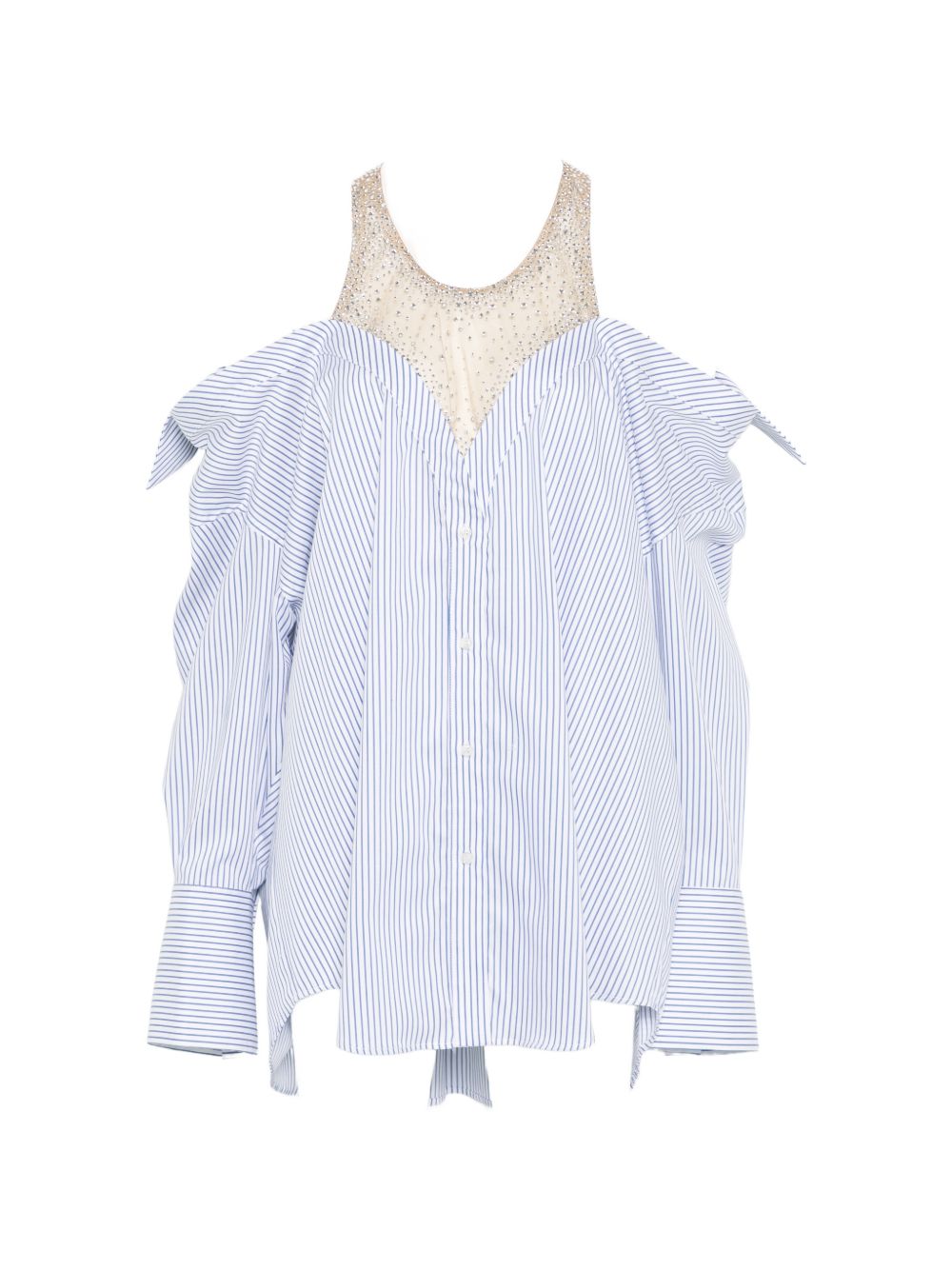 Miniabito a maniche lunghe con cristalli in celeste Giuseppe di morabito - donna 