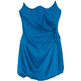 ABITO MINI DRAPPEGGIATO IN AZZURRO MARINO GIUSEPPE DI MORABITO - donna 