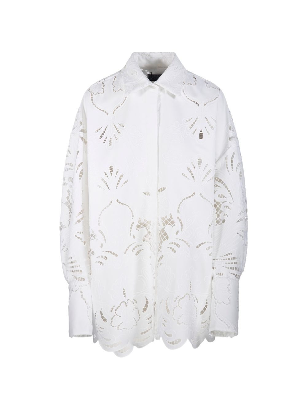Camicia in pizzo sangallo bianco Giuseppe Di Morabito - donna 