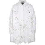 Camicia in pizzo sangallo bianco Giuseppe Di Morabito - donna 