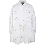 Camicia in pizzo sangallo bianco Giuseppe Di Morabito - donna 