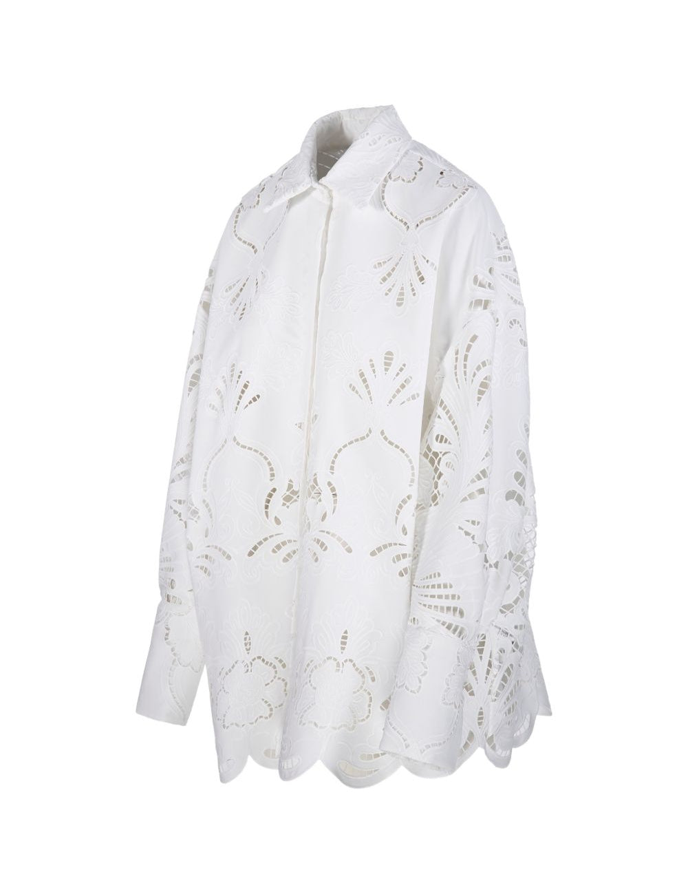 Camicia in pizzo sangallo bianco Giuseppe Di Morabito - donna 