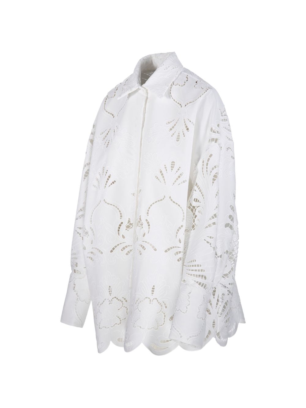 Camicia in pizzo sangallo bianco Giuseppe Di Morabito - donna 