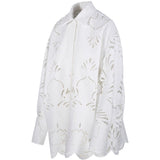 Camicia in pizzo sangallo bianco Giuseppe Di Morabito - donna 
