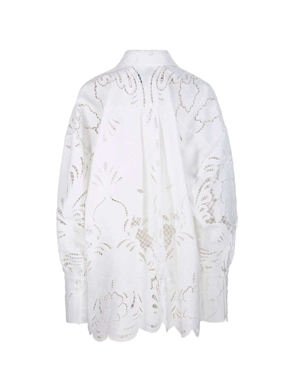 Camicia in pizzo sangallo bianco Giuseppe Di Morabito - donna 