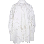 Camicia in pizzo sangallo bianco Giuseppe Di Morabito - donna 