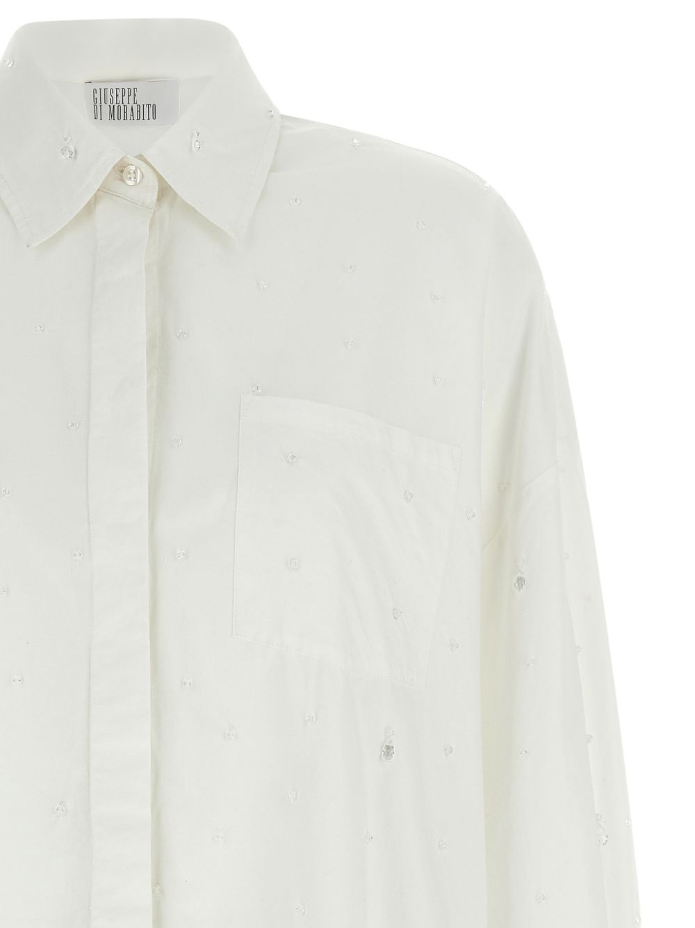 Camicia con dettagli in bianco 