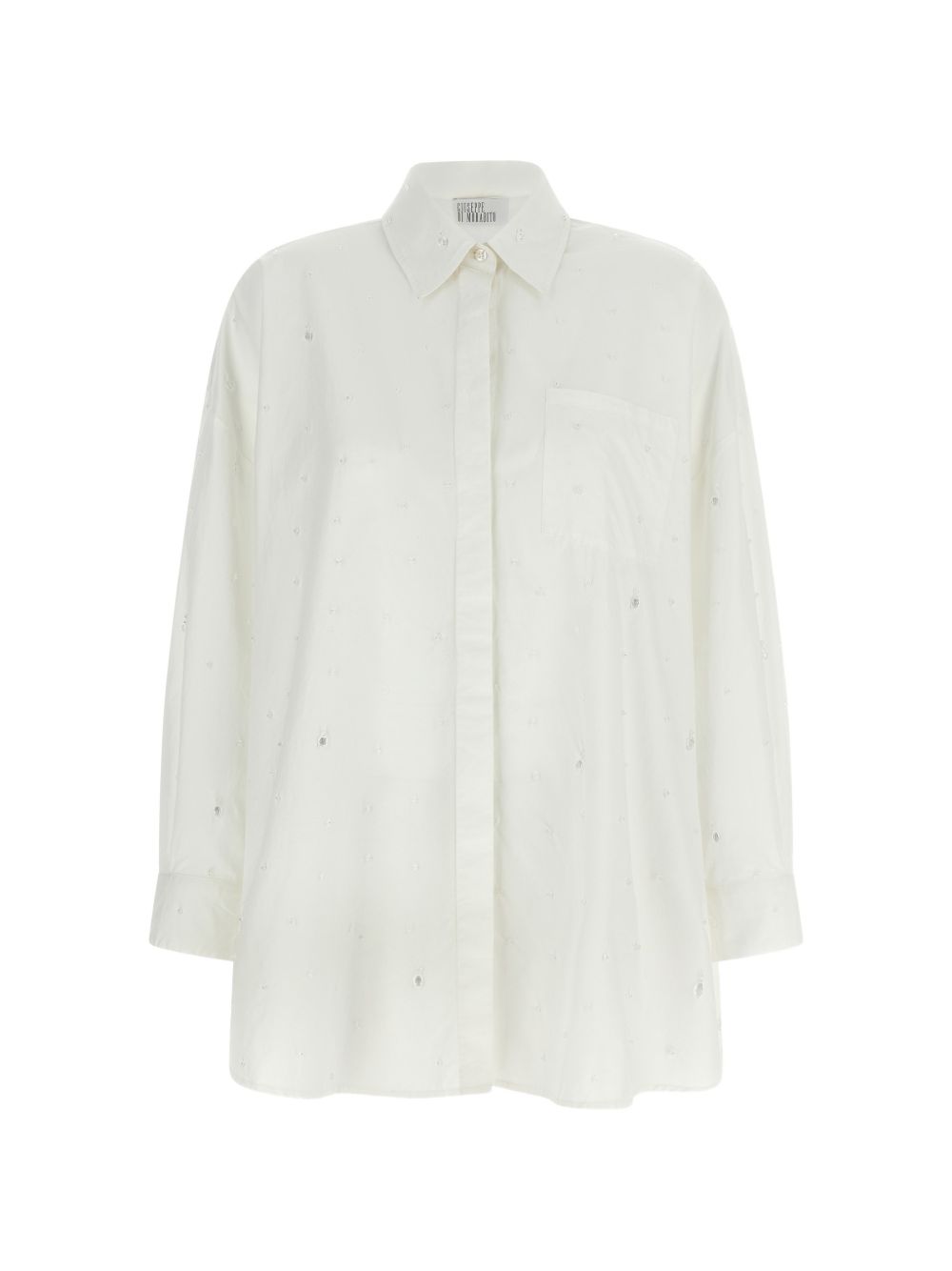 Camicia con dettagli in bianco 