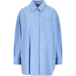 Camcia a maniche lunghe in blu 