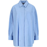 Camcia a maniche lunghe in blu 