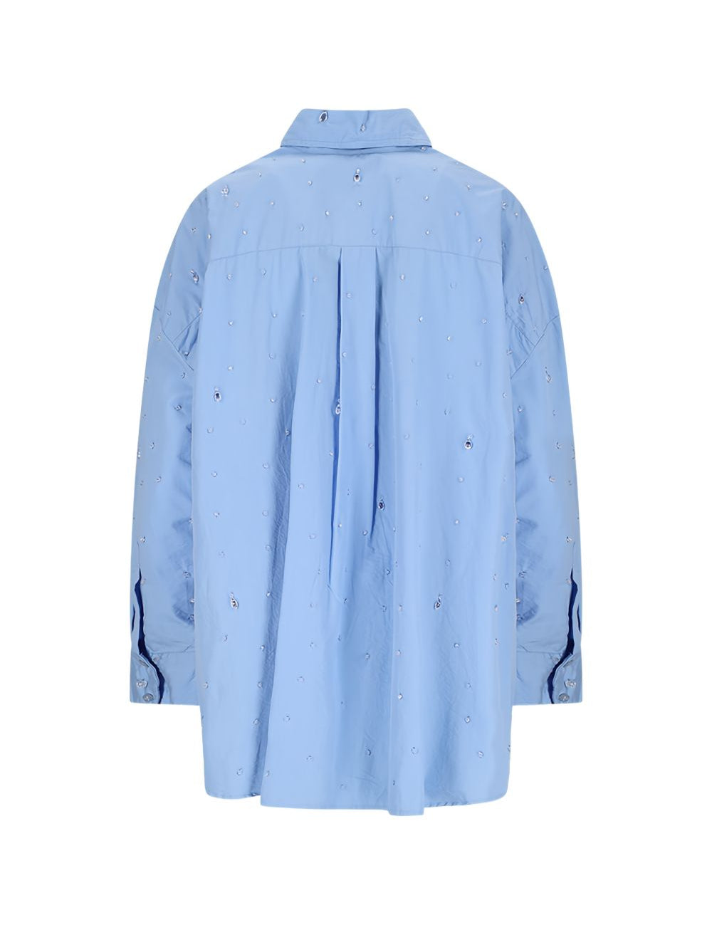 Camcia a maniche lunghe in blu 