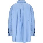 Camcia a maniche lunghe in blu 