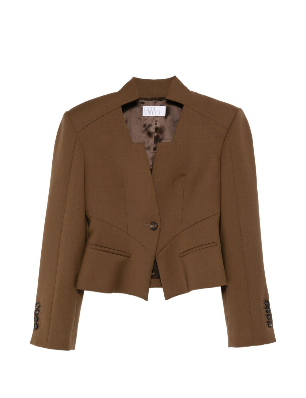 Giacca con bottoni in marrone Giuseppe Di Morabito - donna 