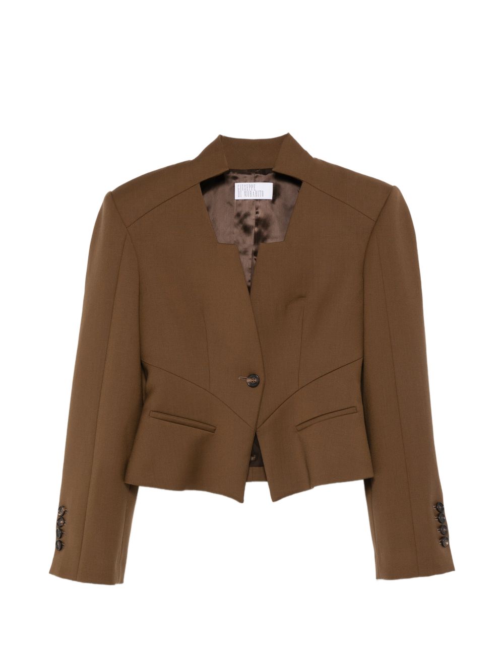 Giacca con bottoni in marrone Giuseppe Di Morabito - donna 
