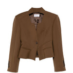 Giacca con bottoni in marrone Giuseppe Di Morabito - donna 