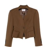 Giacca con bottoni in marrone Giuseppe Di Morabito - donna 
