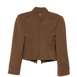 Giacca con bottoni in marrone Giuseppe Di Morabito - donna 