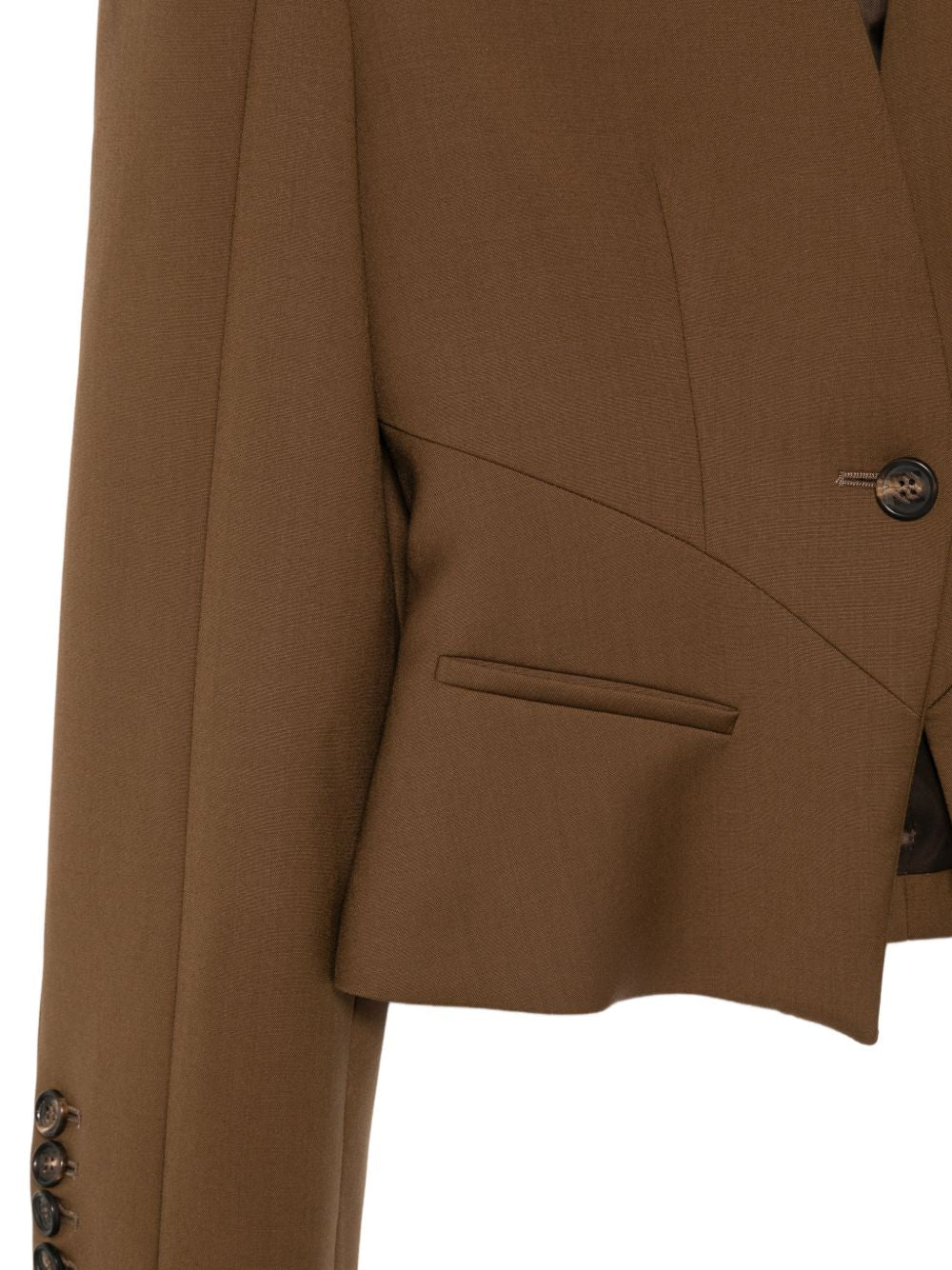 Giacca con bottoni in marrone Giuseppe Di Morabito - donna 