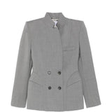 Giacca doppiopetto in grigio Giuseppe Di Morabito - donna 