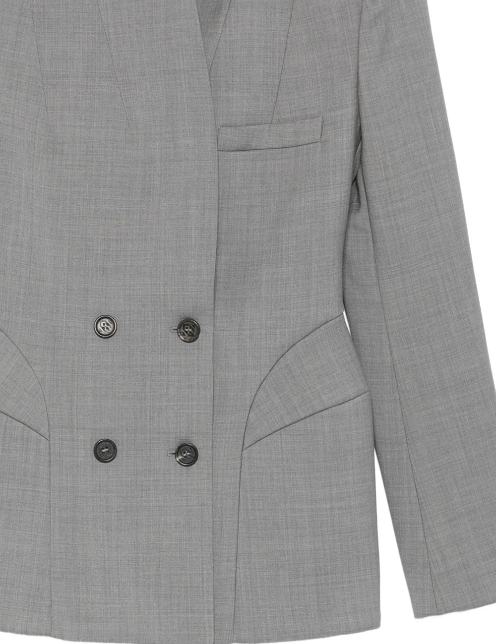 Giacca doppiopetto in grigio Giuseppe Di Morabito - donna 