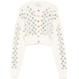 Cardigan corto con decorazione in avorio Giuseppe Di Morabito - donna 