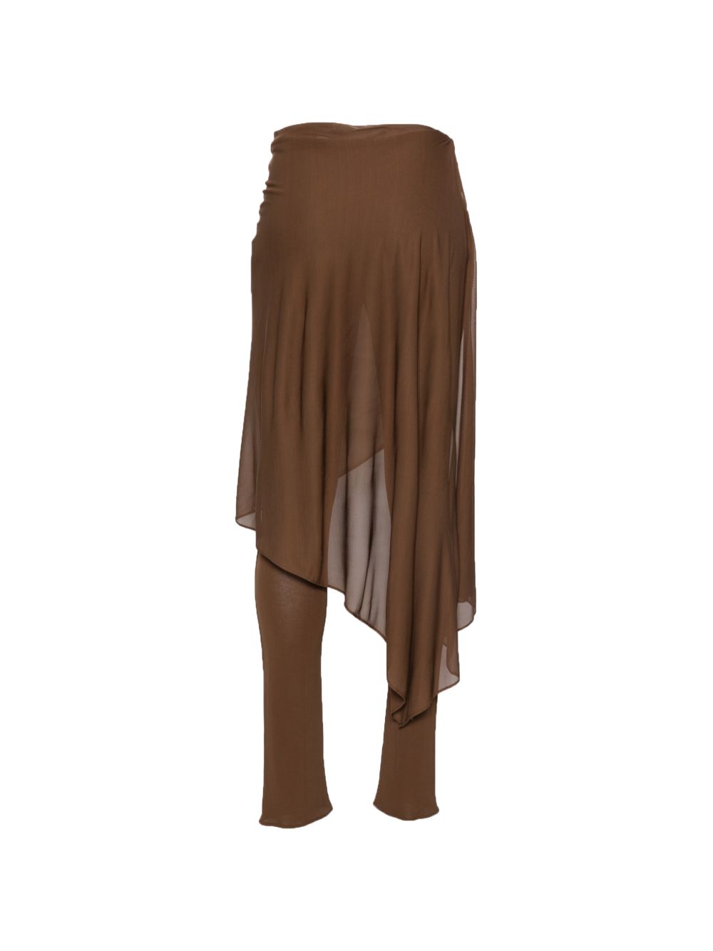 Pantaloni con ruches in marrone GIUSEPPE DI MORABITO - DONNA 