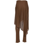 Pantaloni con ruches in marrone GIUSEPPE DI MORABITO - DONNA 