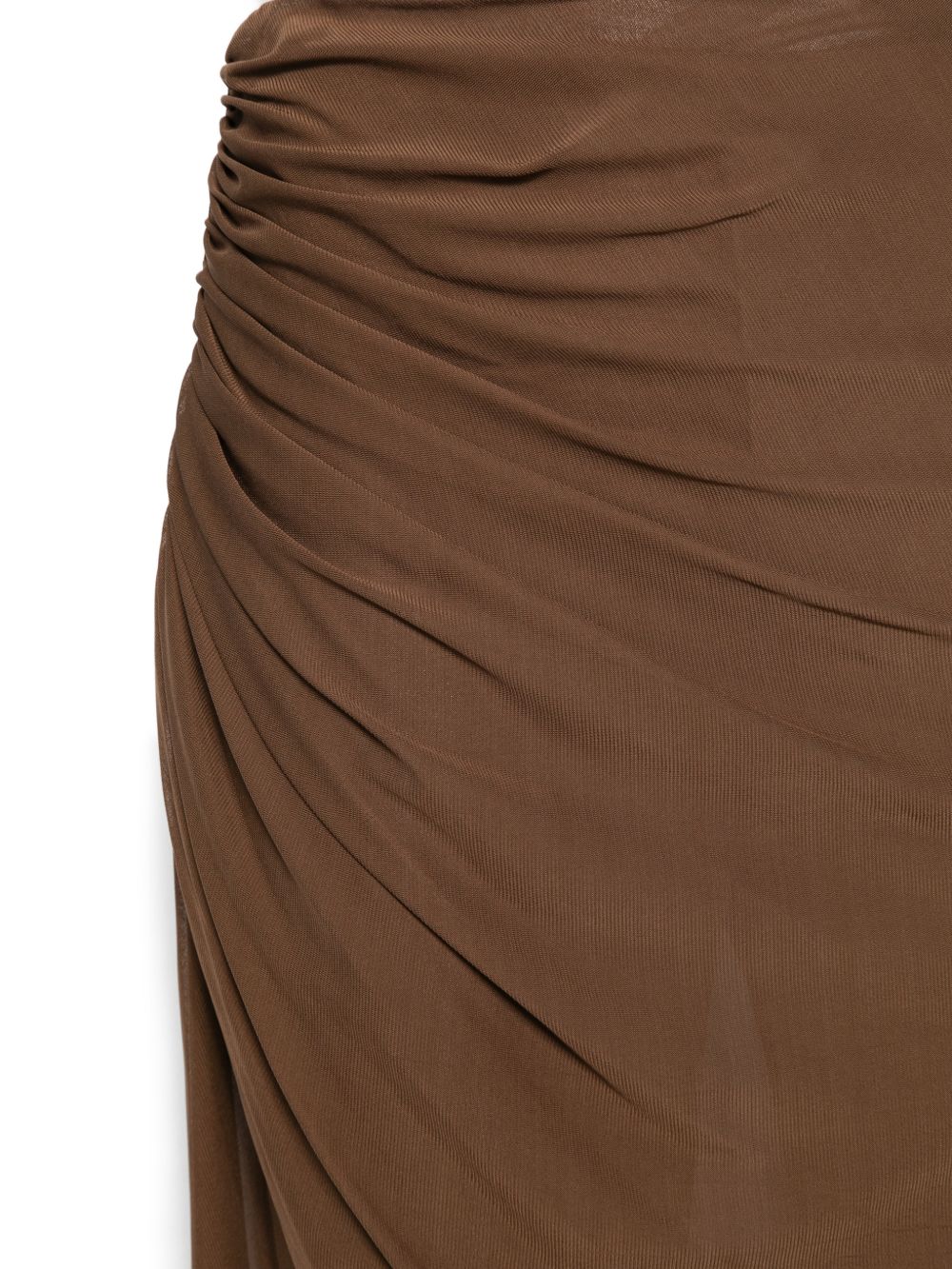 Pantaloni con ruches in marrone GIUSEPPE DI MORABITO - DONNA 