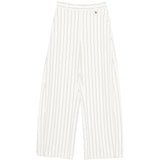 Pantaloni a righe in bianco Giuseppe Di Morabito - donna 