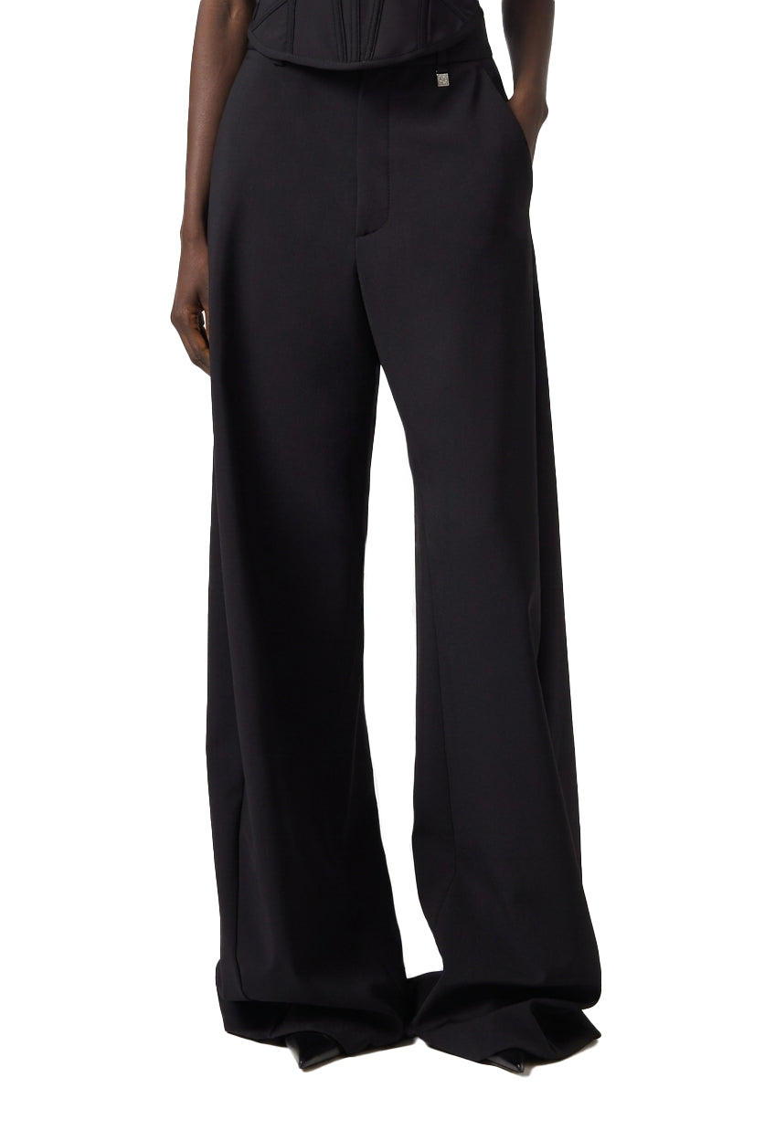 Pantaloni a gamba ampia in nero 