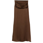 Gonna increspata in marrone Giuseppe Di Morabito - donna 