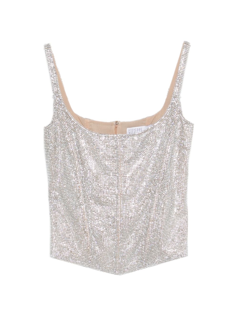 Top con cristalli in argento Giuseppe Di Morabito - donna 
