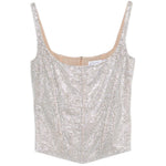 Top con cristalli in argento Giuseppe Di Morabito - donna 