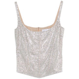 Top con cristalli in argento Giuseppe Di Morabito - donna 