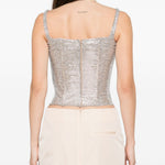 Top con cristalli in argento Giuseppe Di Morabito - donna 