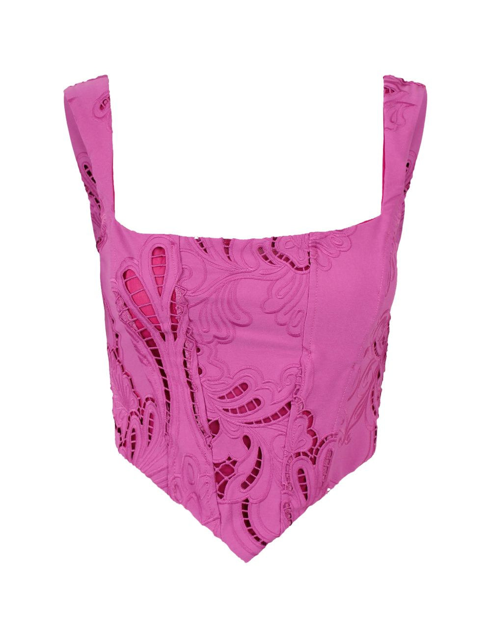 Top stile bustier in rosa 