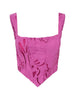 Top stile bustier in rosa