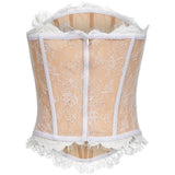 Corsetto in pizzo rosa e bianco Giuseppe Di Morabito - donna 