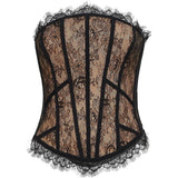 Corsetto in pizzo rosa e nero Giuseppe Di Morabito - donna 