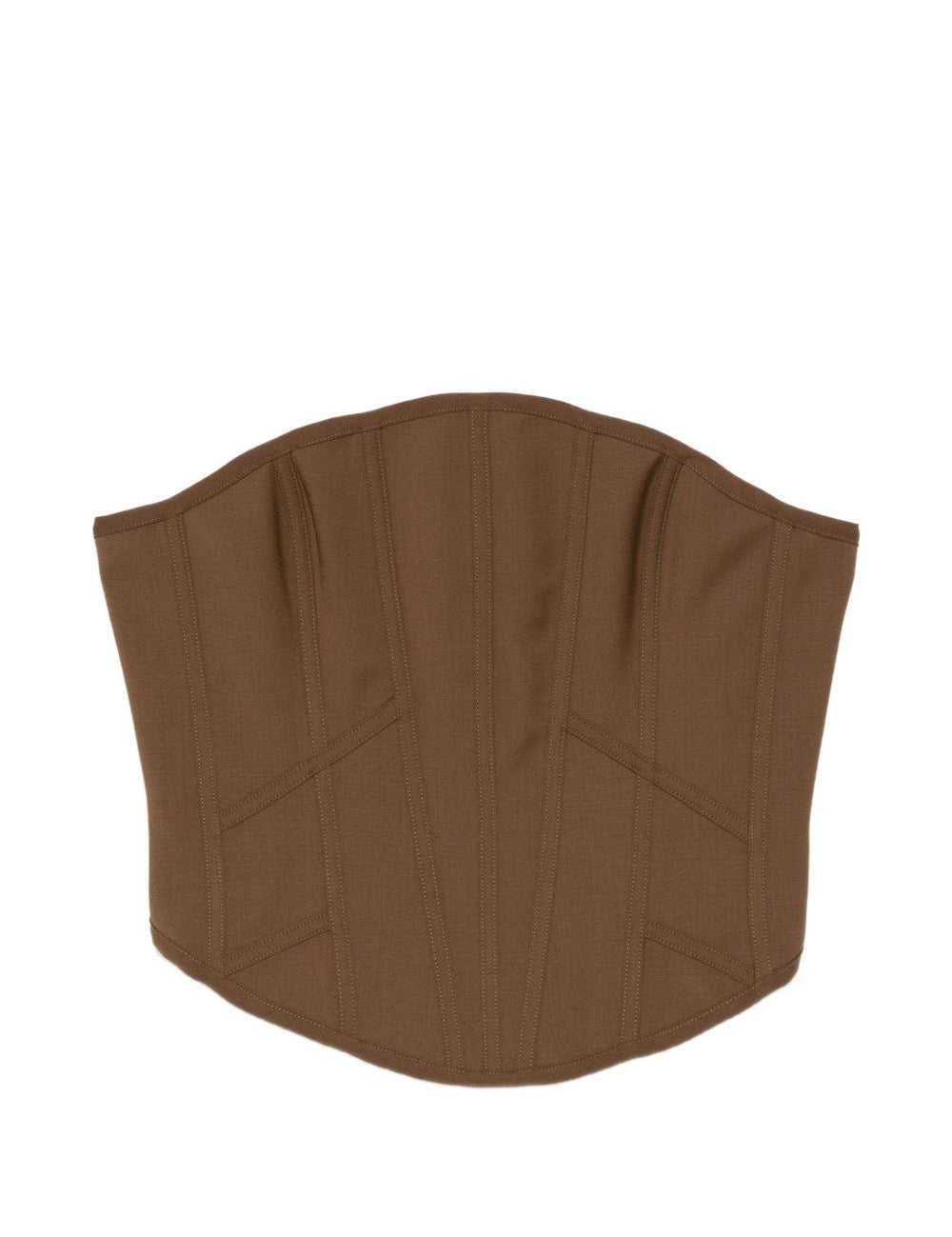 Corsetto corto in marrone giuseppe di morabito - donna 