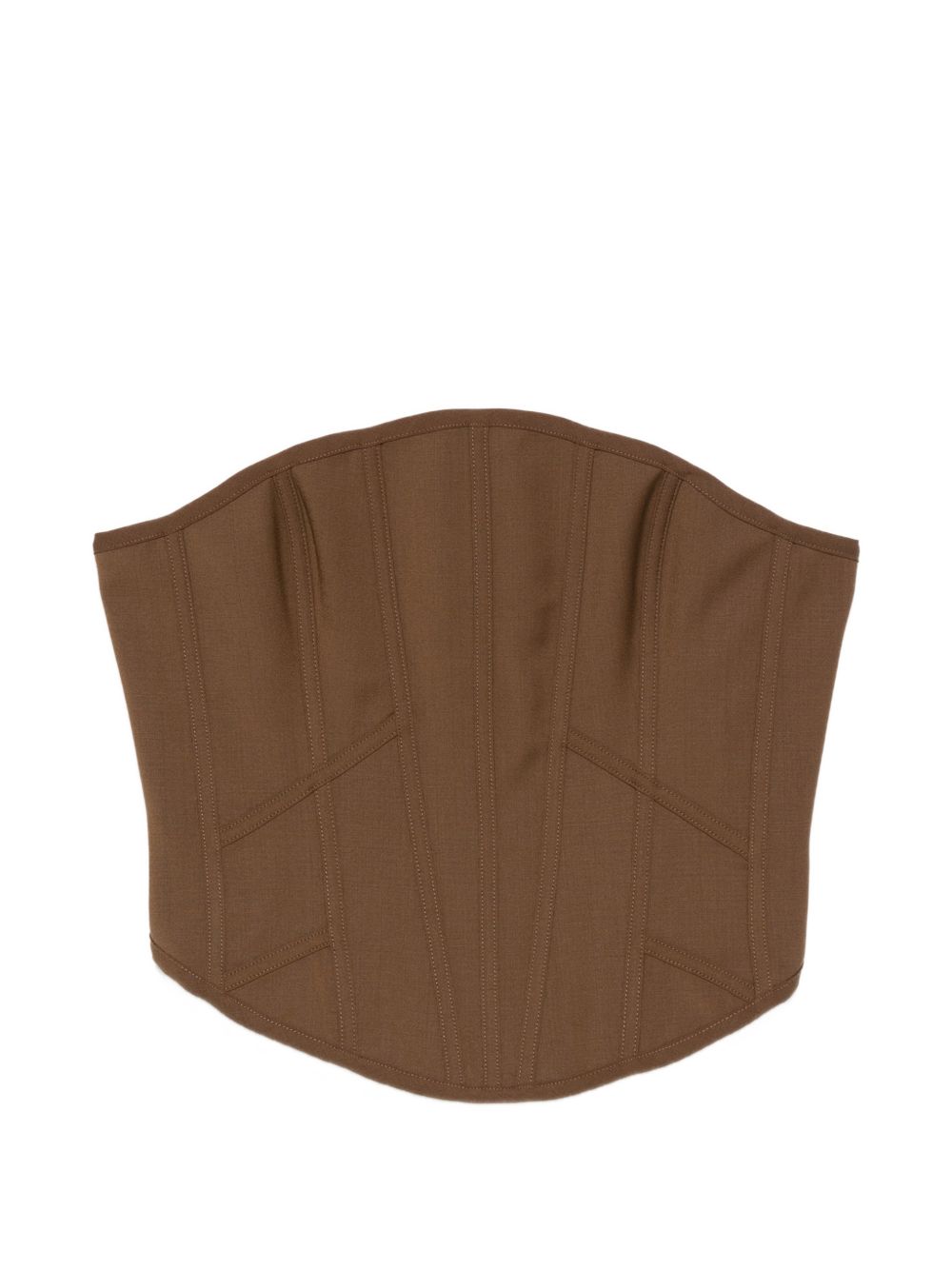 Corsetto corto in marrone giuseppe di morabito - donna 