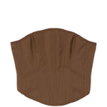 Corsetto corto in marrone giuseppe di morabito - donna 
