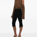 Blusa con collo lavallière in marrone Giuseppe Di Morabito - donna 