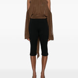 Blusa con collo lavallière in marrone Giuseppe Di Morabito - donna 