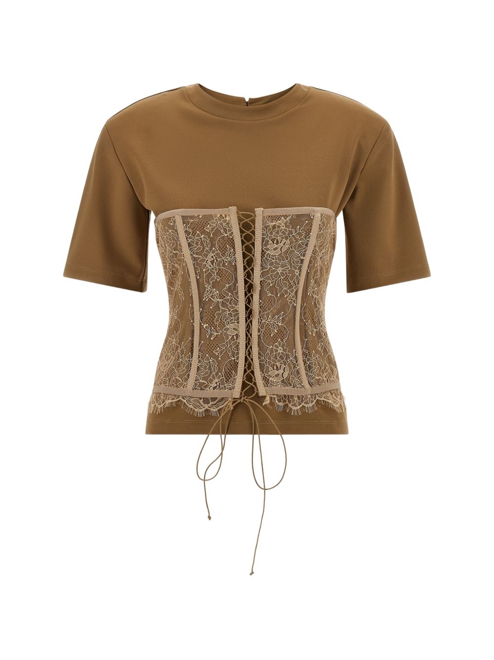 T-shirt con corsetto in marrone Giuseppe di morabito - uomo 