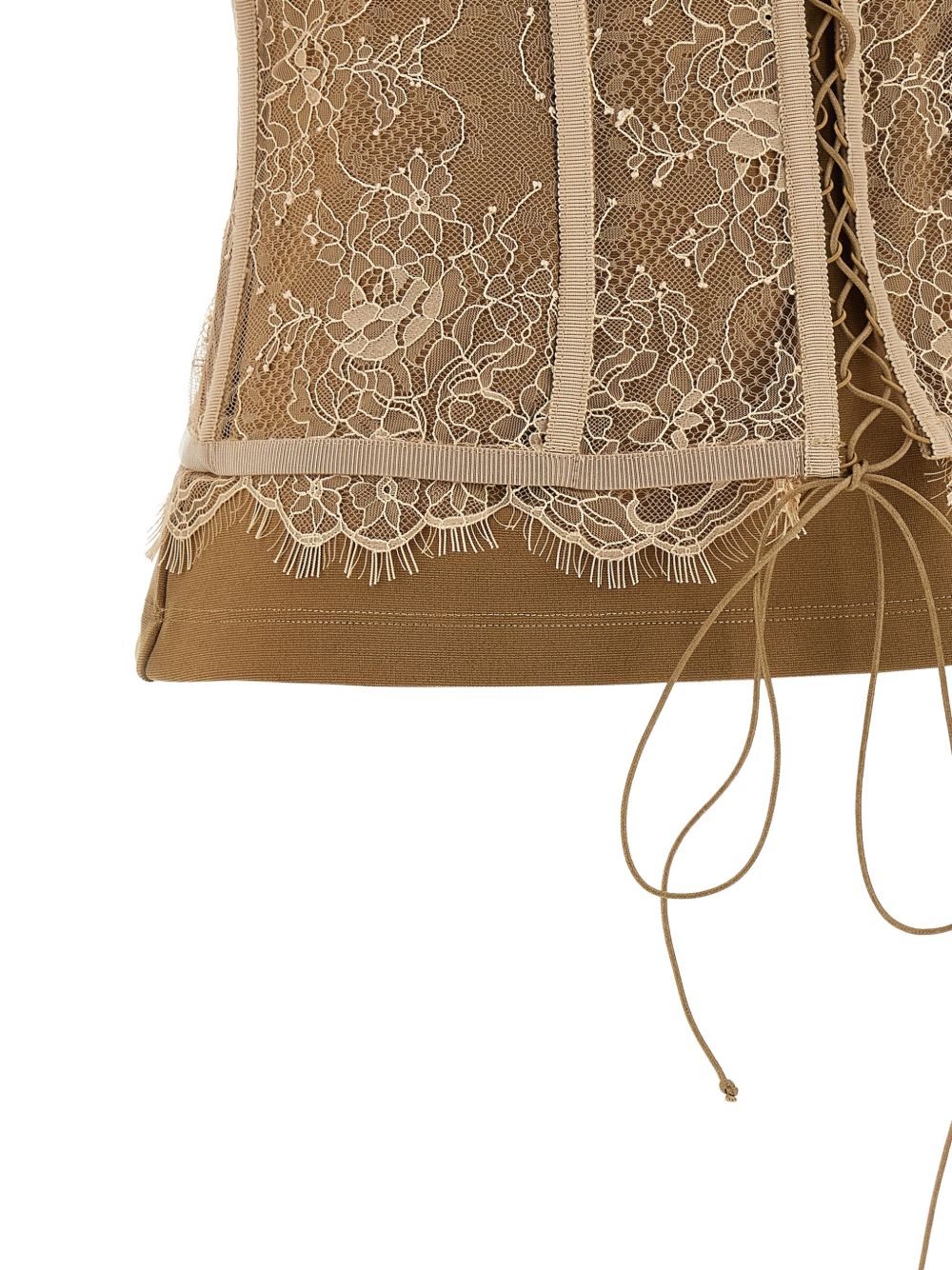 T-shirt con corsetto in marrone Giuseppe di morabito - uomo 
