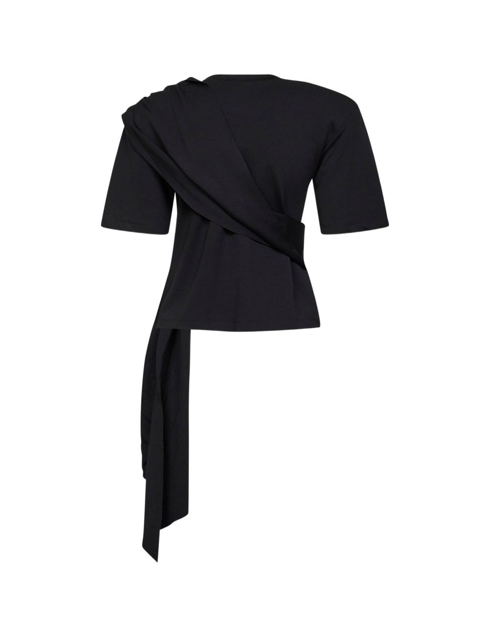 T-shirt con dettaglio di piume in nero Giuseppe di morabito - uomo 