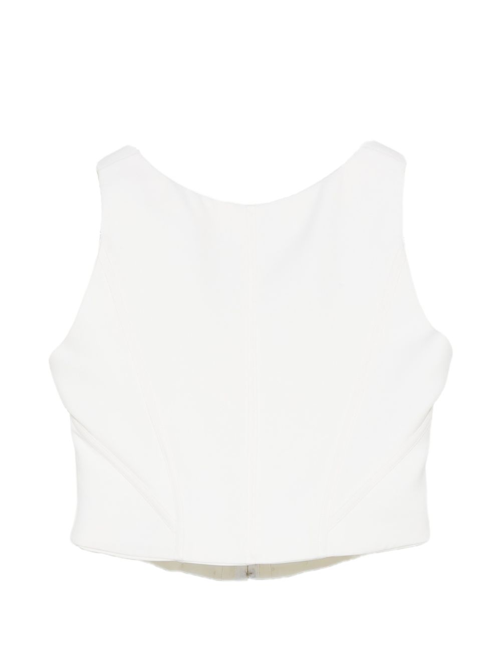 Top con scollo a v in bianco Giuseppe di morabito - donna 