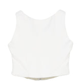 Top con scollo a v in bianco Giuseppe di morabito - donna 